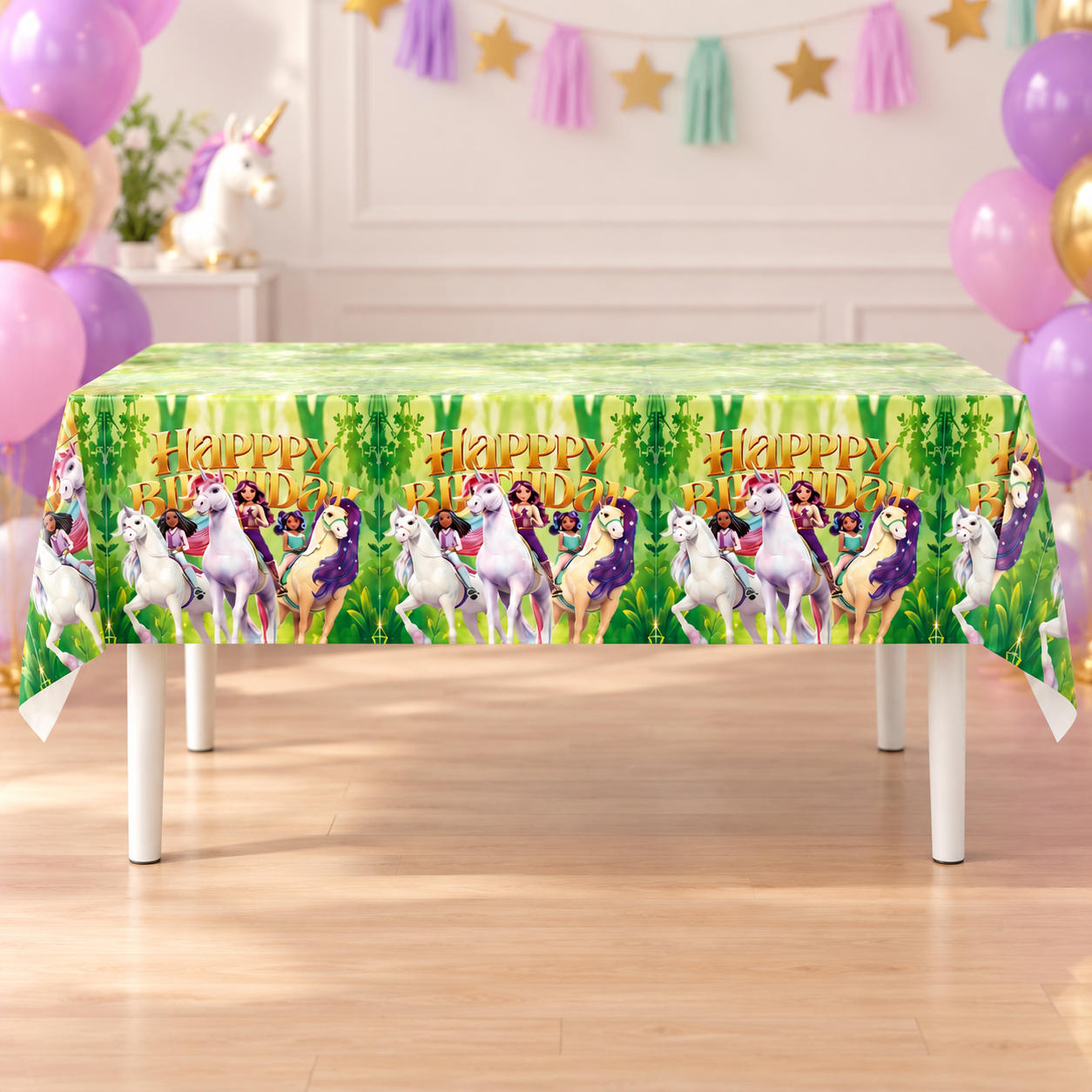 Unicorn Academy Plastic Tablecover